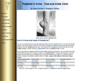 Tablet Screenshot of podiatristinirvine.com